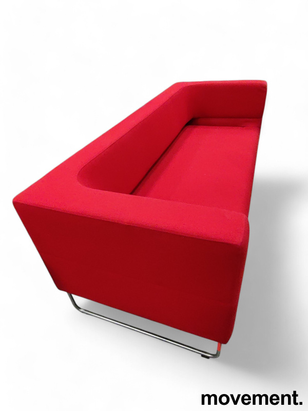 Loungesofa i rød ullmix  fra LK - 2 / 5